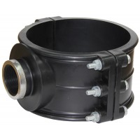 Седловая врезка-хомут обжимной ITAL d200 с внутренней резьбой 2"