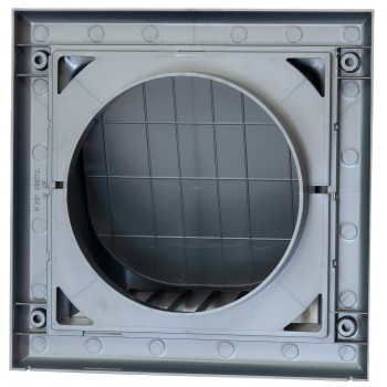 Выход вентиляционный стеновой Awenta КО d125 с обратным клапаном графит