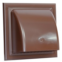 Выход вентиляционный стеновой Awenta КО d150 с обратным клапаном коричневый