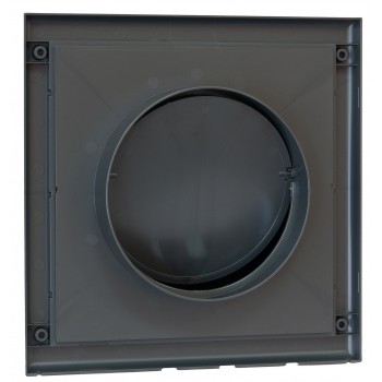 Выход вентиляционный стеновой Awenta КО d150 с обратным клапаном черный