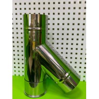 Тройник из нержавеющей стали 45° (Ø80-300)
