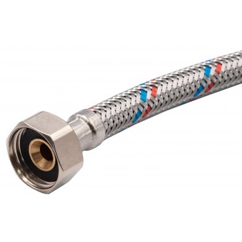 Гибкая подводка Koer шланг 1/2'' L600 гайка-гайка нержавеющая оплетка