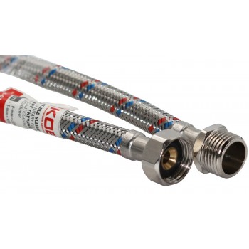 Гибкая подводка Koer шланг 1/2'' L1500 гайка-штуцер нержавеющая оплетка