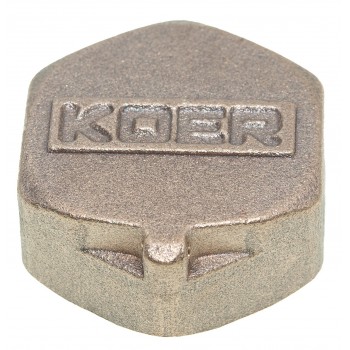 Заглушка В KOER KF.P06F.WN - 1/2''  - без никеля