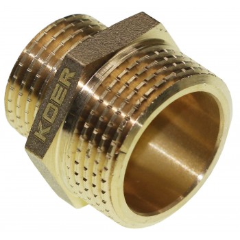 Ниппель KOER KF.N0608.WN - 3/4"x1/2" редукционный без никеля