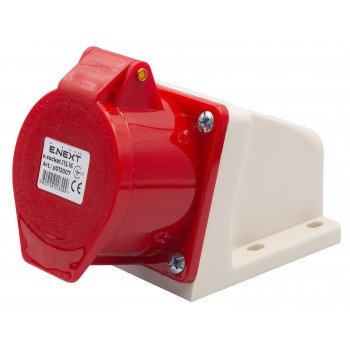Силовая розетка настенная 90° E.NEXT e.socket.pro.5.16, 5п., 380В, 16А (115)