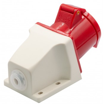 Силовая розетка настенная 90° E.NEXT e.socket.pro.4.32, 4п., 380В, 32А (124)