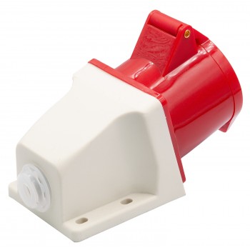 Силовая розетка настенная 90° E.NEXT e.socket.pro.5.32, 5п., 380В, 32А (125)