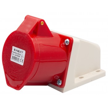 Силовая розетка настенная 90° E.NEXT e.socket.pro.5.32, 5п., 380В, 32А (125)