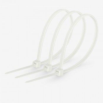 Хомут кабельный Ziplex 5*400 нейлоновый Белый 100 шт.