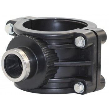 Седловая врезка-хомут обжимной Santehplast SB90 с внутренней резьбой 1"