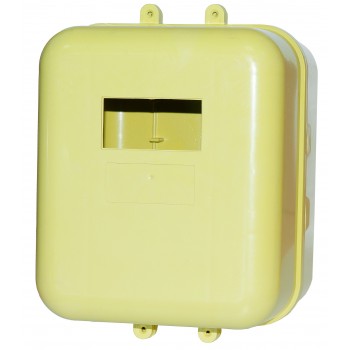 Щиток для газового счётчика G4 уличный без стекла пластмассовый желтый
