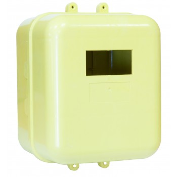 Щиток для газового счётчика G4 уличный без стекла пластмассовый желтый