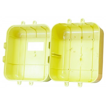 Щиток для газового счётчика G4 уличный без стекла пластмассовый желтый