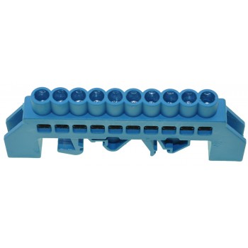 Шина нулевая E.NEXT e.bsi.pro.2.10 в изолированном корпусе универсальная синяя