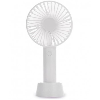 Портативный ручной вентилятор с аккумулятором и подставкой Mini Fan SS-2 Белый