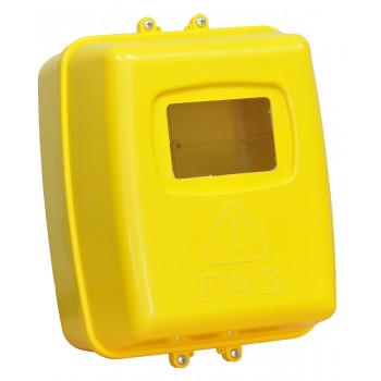 Щиток для газового счётчика G4 уличный пластмассовый желтый