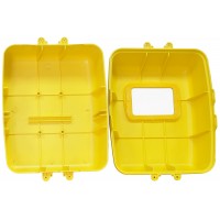Ящик для газового счётчика G4 уличный пластмассовый желтый