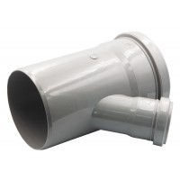 Тройник для внутренней канализации Инсталпласт d110x50х45°