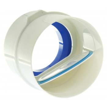 Соединитель круглых воздуховодов d110 с обратным клапаном