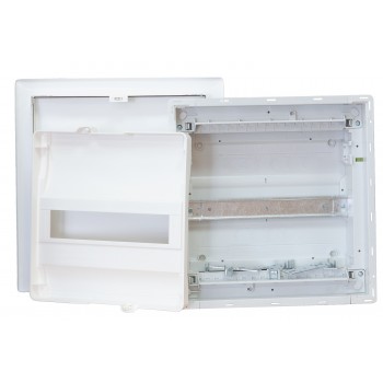 Щит Hager Volta VU12UA на 12 (1x12) модулей встраиваемый с металлическими дверцами без клемм