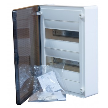 Щит Hager Golf VS212TD на 24 (2х12) модуля навесной с прозрачными дверями