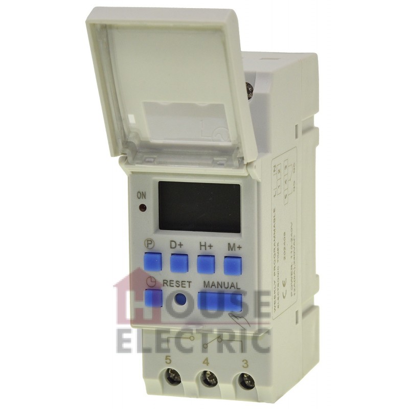 Таймер электронный недельный на DIN-рейку Digital Time Switch THC15A