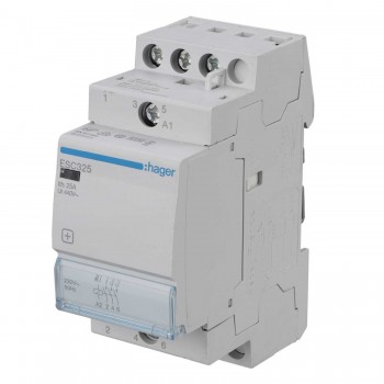 Контактор модульный Hager 3NO, 230В 25A