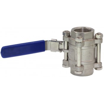 Кран шаровый Landee 1" Вн-Вн AISI 304 нержавеющий трехсоставной