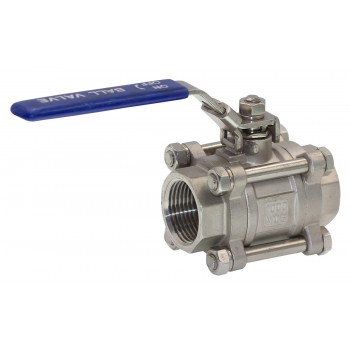 Кран шаровый Landee 1" Вн-Вн AISI 304 нержавеющий трехсоставной