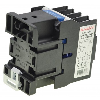 Контактор E.NEXT e.pro.ukc.1.18.230.1NO 230В 18А