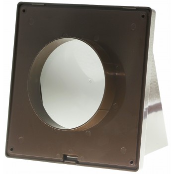 Выход вентиляционный стеновой Air Roxy d100 с обратным клапаном коричневый