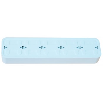 Розетка накладная пятиместная c заземлением GISelt Premiera белая