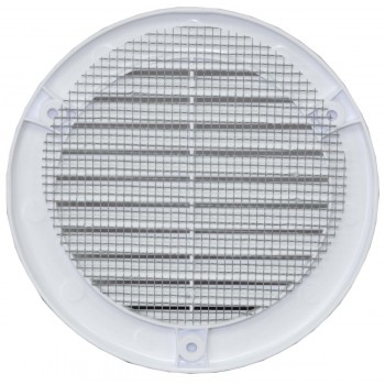 Вентиляционная решетка Awenta TRU-14 d100 белая