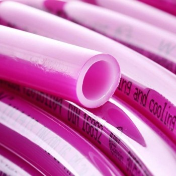 Труба теплого пола с кислородным барьером Koer PEX-B Evoh 16*2,0 розовая