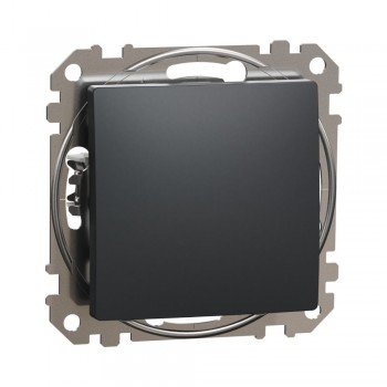 Одноклавишный выключатель Schneider Electric Sedna Design черный