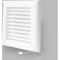 Вентиляционная решетка Dospel NKM 100 с жалюзи (174*174) белая