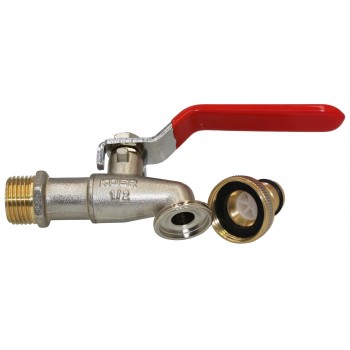 Кран шаровый поливочный KOER KR.257 1/2" с коннектором для быстрого подключения