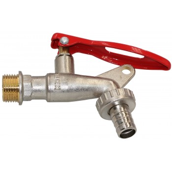 Кран шаровый поливочный KOER KR.249 1/2" с ухом под замок