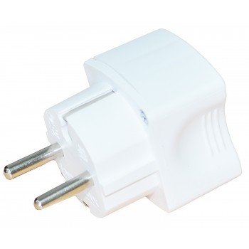 Переходник сетевой универсальный Neomax с заземлением 10A белый