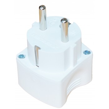Переходник сетевой универсальный Neomax с заземлением 10A белый