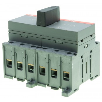 Переключатель модульный трехпозиционный I-0-II ABB OT45E3C, 3-полюсный 63A
