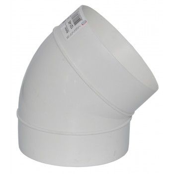 Колено для круглых воздуховодов Вентс d100 45°