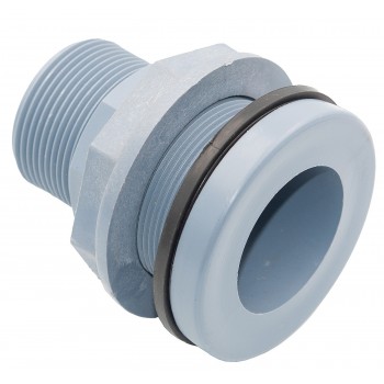 Врезка в бак пластиковая с наружной резьбой 1 1/2"