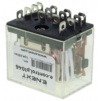 Реле промежуточное E.NEXT e.control.p1046 10А, 4 группы контактов, катушка 230В AC