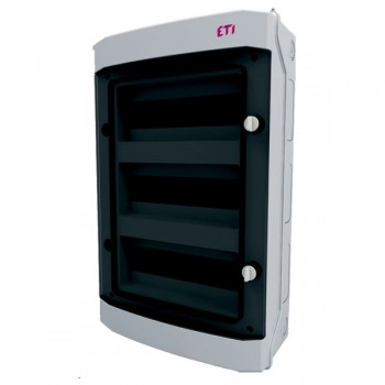 Распределительный навесной щиток ETI ECH-36 PT IP65, 36 модулей прозрачная дверь