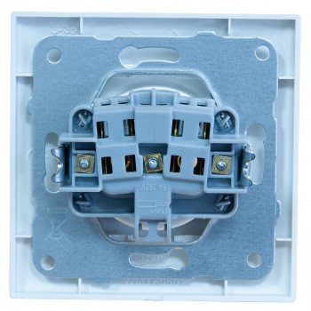 Розетка одинарная без заземления Viko Meridian Белый