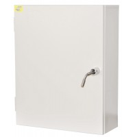 Щит уличный антивандальный, двухдверный Аконит ЩРА 3-4 для 3х фазного счетчика и 4 автоматов