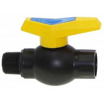 Кран шаровый SantehPlast пластиковый D20 1/2" ВН