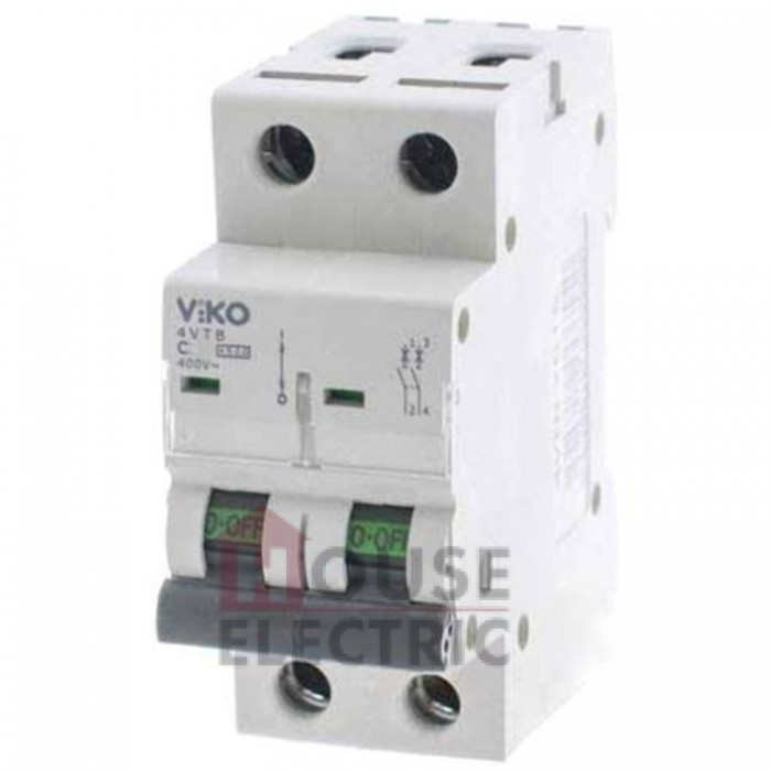 Автоматический выключатель 2P VIKO 10А 4,5кА 230/400V Тип C